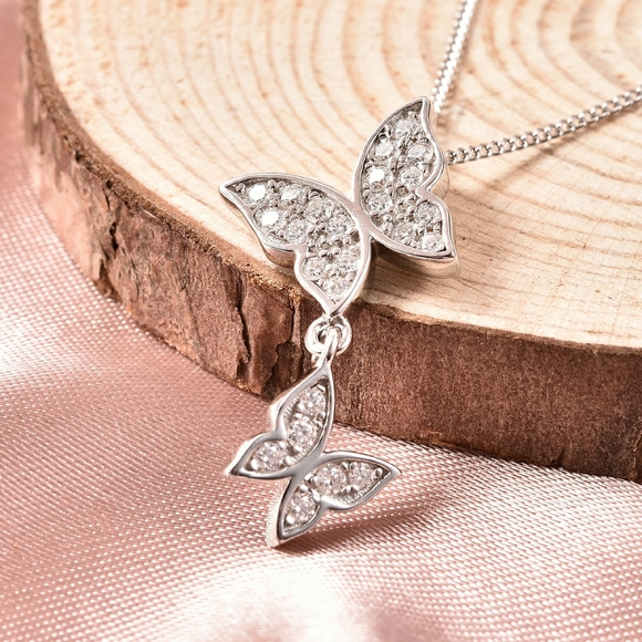 Jewelry - BUTTERFLY MOISSANITE NECKLACE